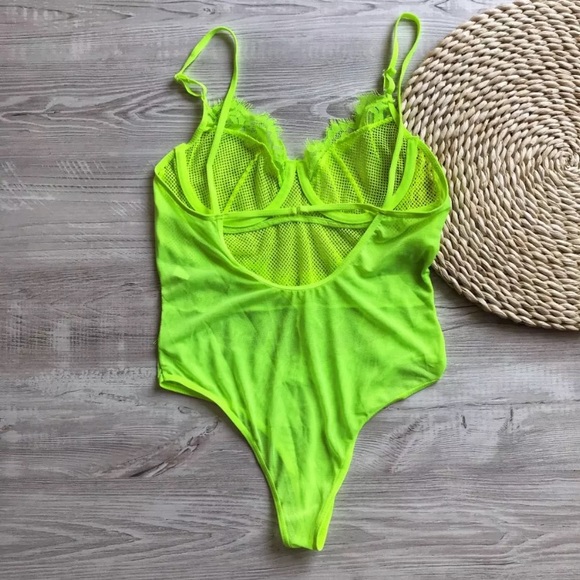 💚Neon Green Teddy💚 - Picture 7 of 8